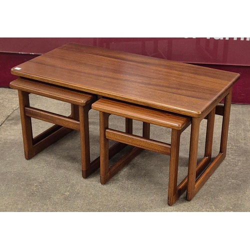 81 - A teak nest of tables