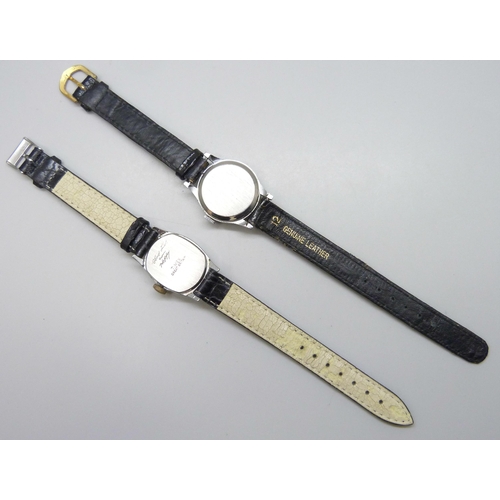 7185 - A Hopalong Cassidy Timex wristwatch, together with a Smiths watch