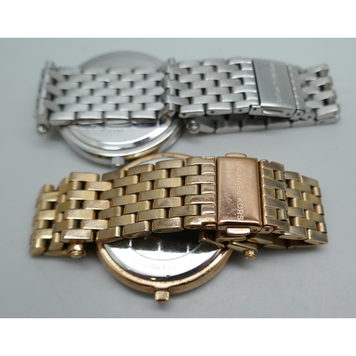 7190D - Two Michael Kors wristwatches