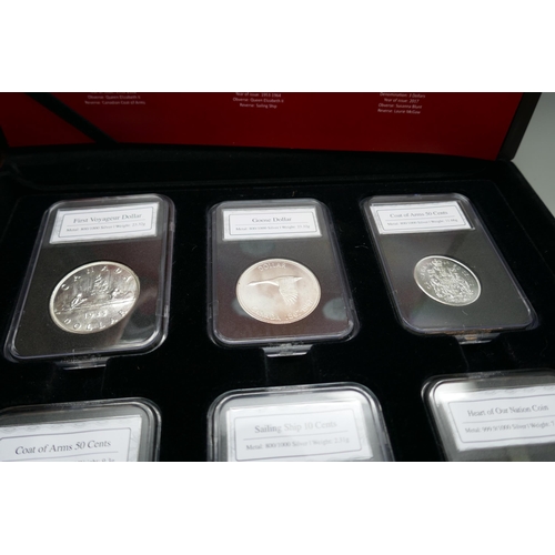 7231 - Coins; The Canada 150 Historic Silver coin set