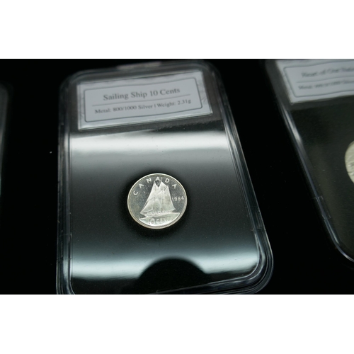 7231 - Coins; The Canada 150 Historic Silver coin set