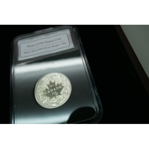 7231 - Coins; The Canada 150 Historic Silver coin set