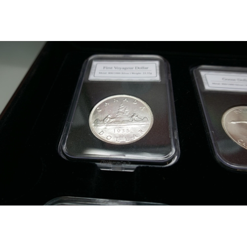 7231 - Coins; The Canada 150 Historic Silver coin set