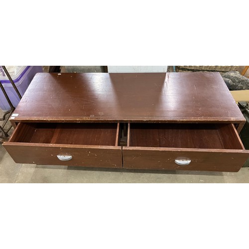 242 - A mahogany plan chest