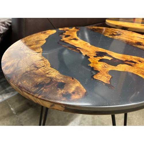 3046 - An epoxy side table *This lot is subject to VAT