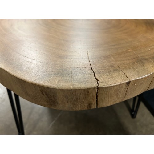 3096 - A live edge acacia wood coffee table *This lot is subject to VAT