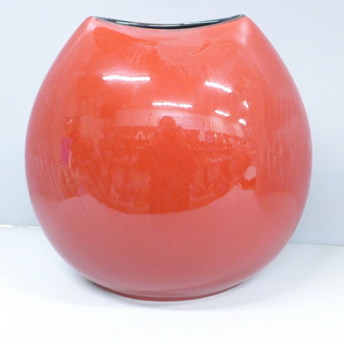 2009 - A Poole Pottery Odyssey purse vase, 26cm