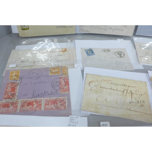 2030 - Stamps; French postal history, 23 items