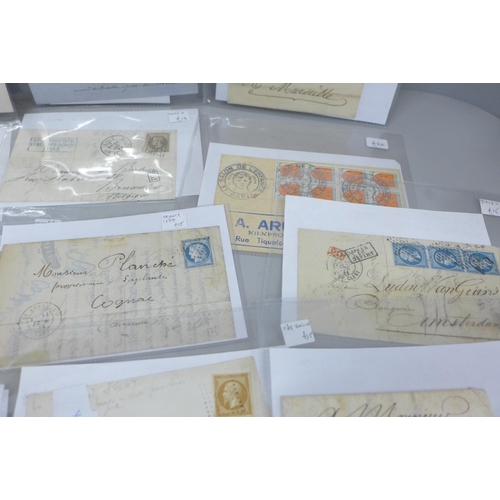 2030 - Stamps; French postal history, 23 items