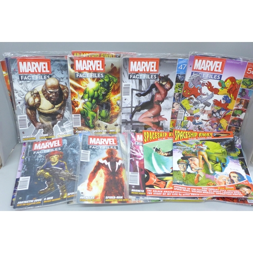 2044 - Twelve Marvel Fact Files, four Infinity magazines, Spaceship Away, etc., (21)