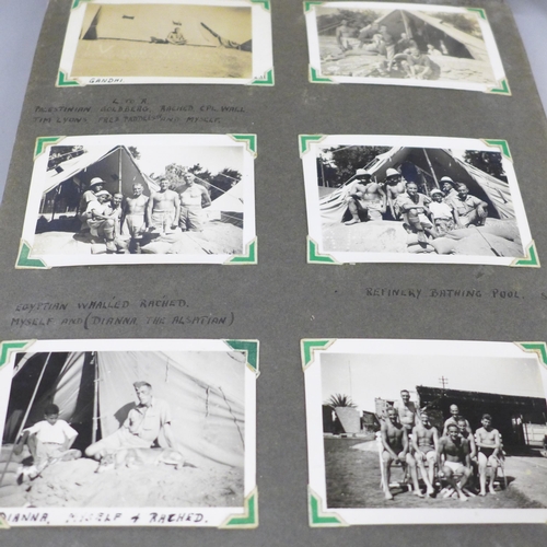 2046 - An album of WWII photographs, 1942 Ataka Egypt, Alexandria, Stanley Bay, Suez, Cairo, aircraft, ship... 