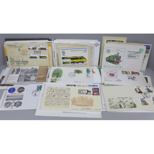 2062 - Stamps; approximately 90 first day covers, fourteen Benham silks, including five RAF, six Mint Stamp... 