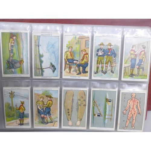 2065 - A large collection of cigarette cards including full sets, comprising of Boy Scouts, Boy Scout and G... 