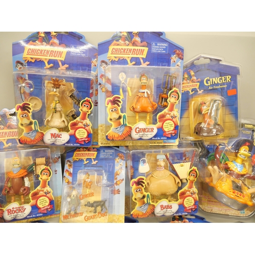 2128 - A large collection of boxed and sealed Playmates Chicken Run toys and action figures. Characters inc... 