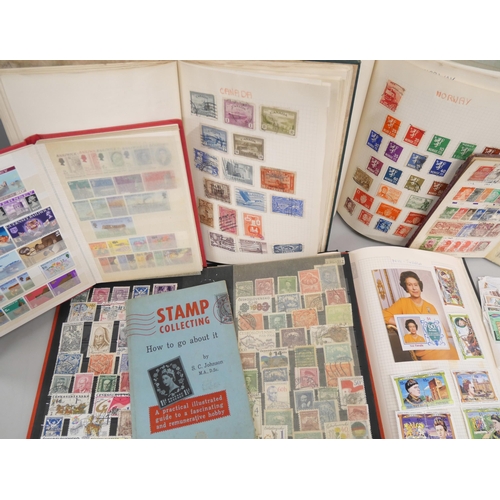 2139A - Stamps; box of stamp albums, covers, etc.