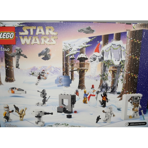 2144 - Lego; Four retired sealed Star Wars Lego advent calendars, 75245, 75213, 75340 and 75366