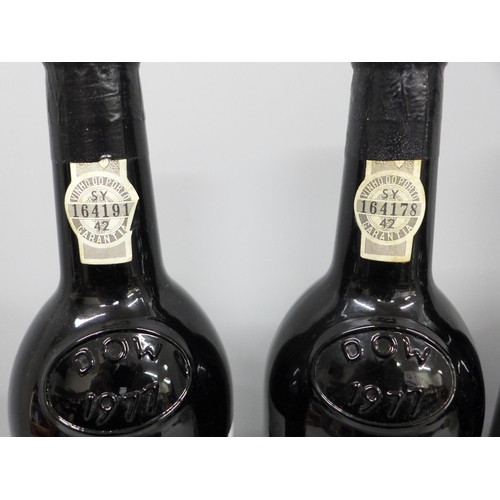 2147 - Four bottles of 1977 Dow's Vintage Port