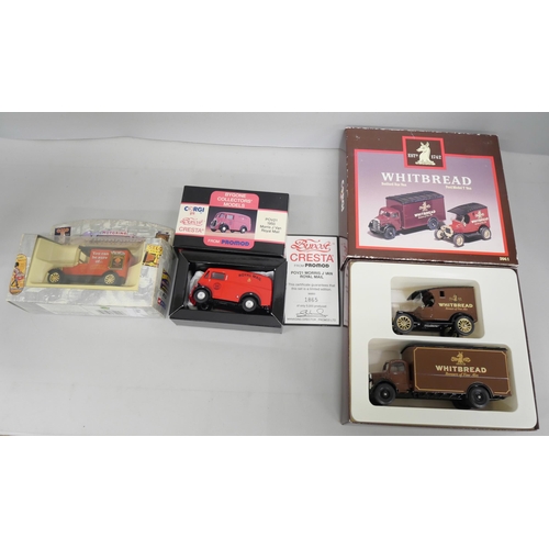 2155 - A collection of Corgi vehicles to include Thornycroft Bus, Royal Mail Land Rover Closed, and Rail Ma... 