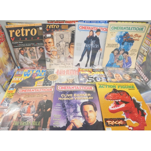 2157 - Comics; Collection of 23 comics including Chiller Theatre, Action Figure, Cinefantastique, Star Wars... 