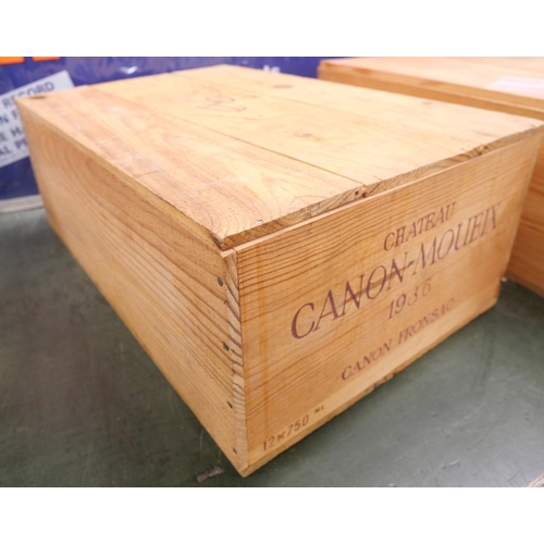 2190 - Twelve bottles of Chateau Canon-Moueix 1986, sealed in box **PLEASE NOTE THIS LOT IS NOT ELIGIBLE FO... 