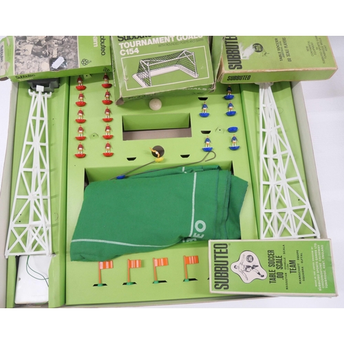 2192 - The New Subbuteo Continental floodlighting edition set boxed with three extra boxed teams to include... 