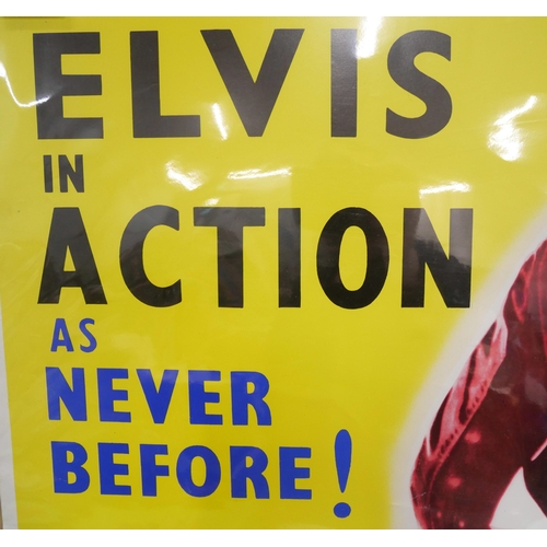 2197 - An Elvis Presley film poster, Jailhouse Rock later print