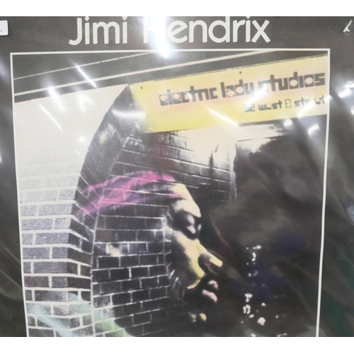 2199 - Jimi Hendrix Electric Ladyland Studios poster formerly owned by Graham Oliver, Saxon