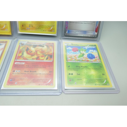 2227 - Ten vintage Holographic Pokemon cards