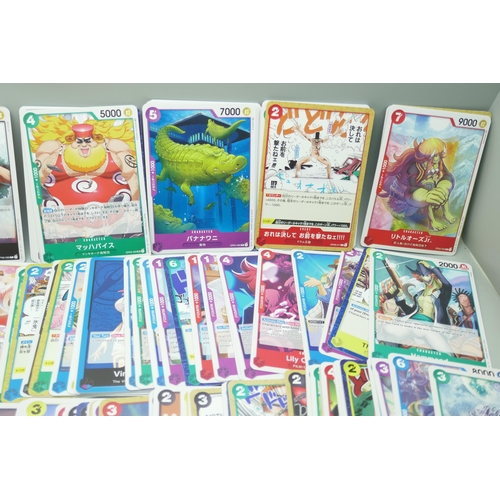 2228 - A collection of One Piece Japanese gaming cards