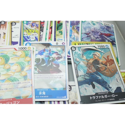 2228 - A collection of One Piece Japanese gaming cards