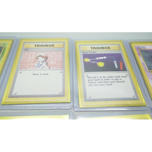 2230 - Twelve vintage 4th print base set Pokemon cards