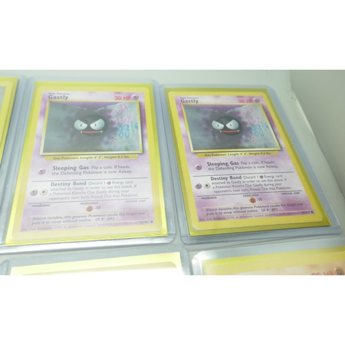 2230 - Twelve vintage 4th print base set Pokemon cards