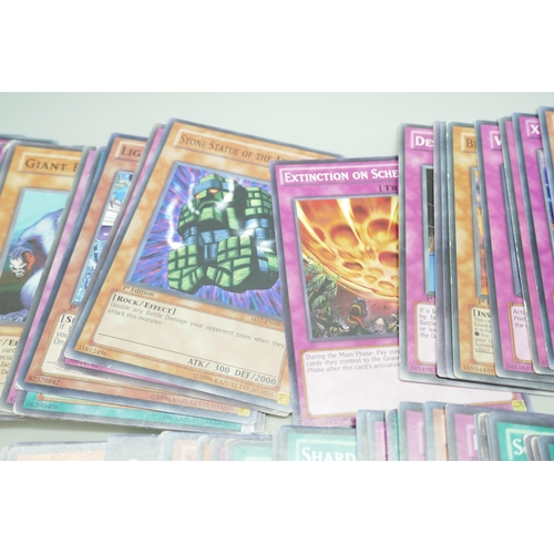 2231 - A collection of vintage yu-gi-oh and modern trading cards, over 250