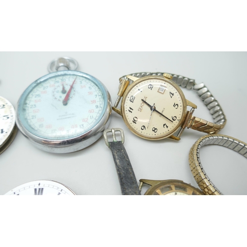 2236 - Assorted pocket watches, mechanical wristwatches and parts