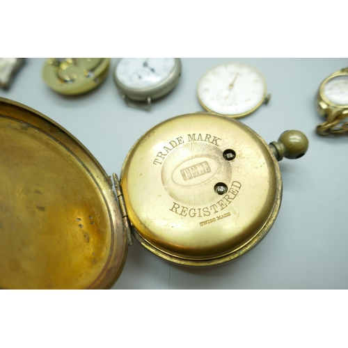 2236 - Assorted pocket watches, mechanical wristwatches and parts