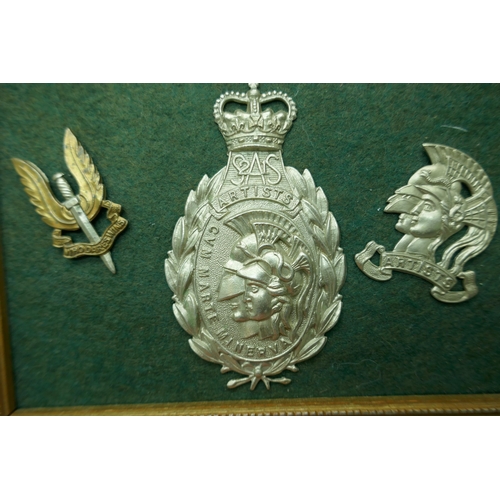 2238 - Three military badges including SAS