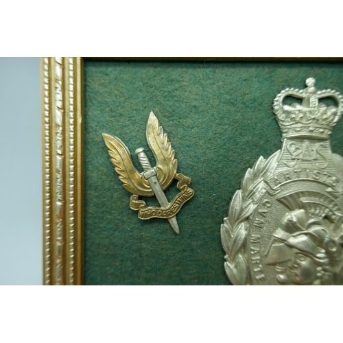 2238 - Three military badges including SAS