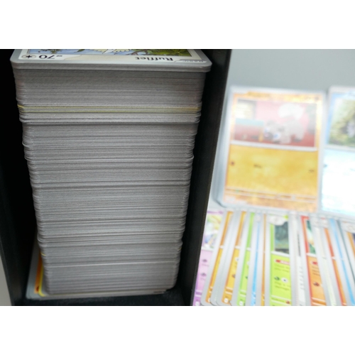 2240 - A collection of over 500 Pokemon cards with holographic, (no Energy cards), in collectors box