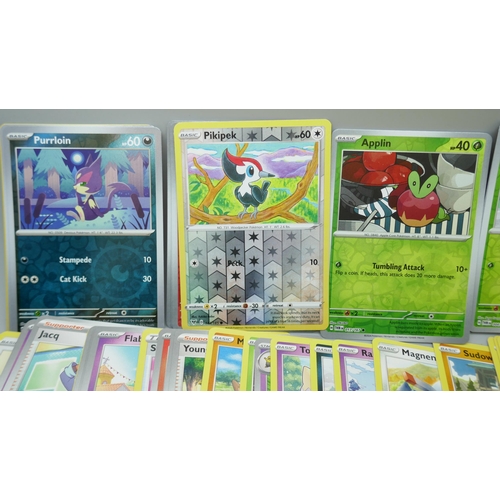 2242 - A collection of over 500 Pokemon card, with holographic, (no Energy cards), in collectors box