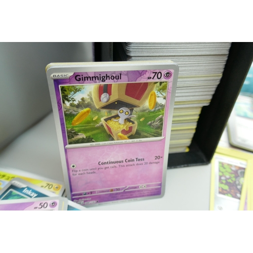 2242 - A collection of over 500 Pokemon card, with holographic, (no Energy cards), in collectors box