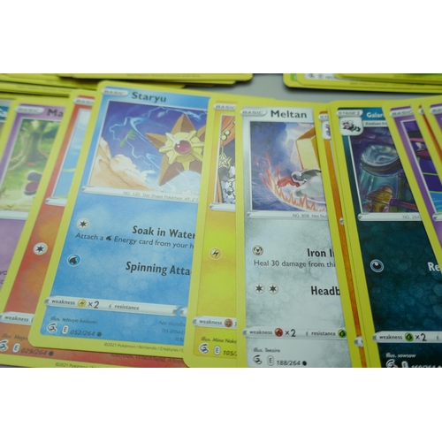 2244 - A collection of over 500 Pokemon cards with holographic, (no Energy cards), in collectors box