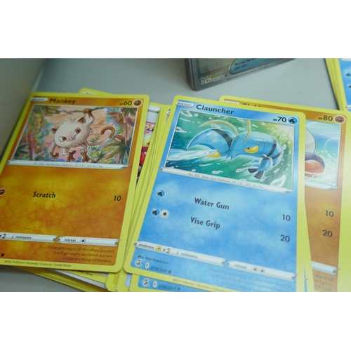 2244 - A collection of over 500 Pokemon cards with holographic, (no Energy cards), in collectors box