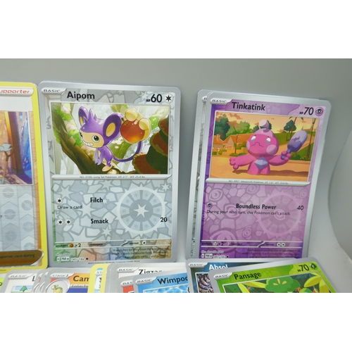 2246 - A collection of over 500 Pokemon cards with holographic, (no Energy cards), in collectors box