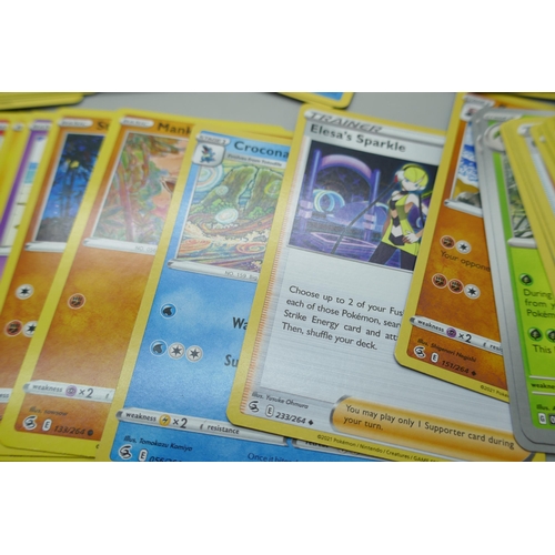 2246 - A collection of over 500 Pokemon cards with holographic, (no Energy cards), in collectors box