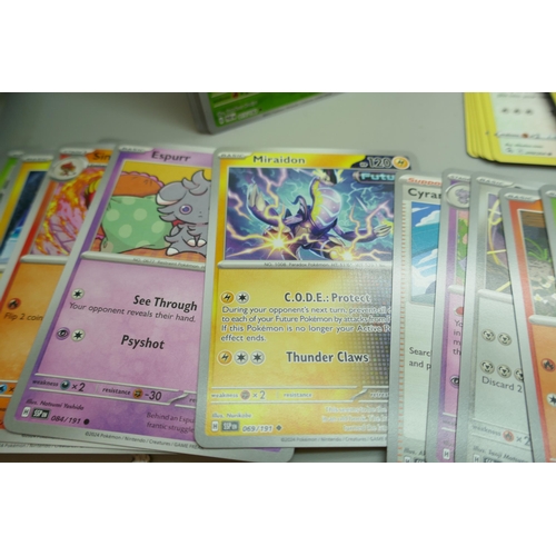 2246 - A collection of over 500 Pokemon cards with holographic, (no Energy cards), in collectors box