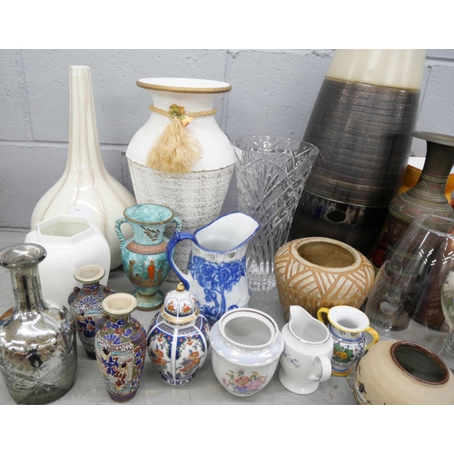 2301 - A collection of vases and jugs (30) **PLEASE NOTE THIS LOT IS NOT ELIGIBLE FOR IN-HOUSE POSTING AND ... 