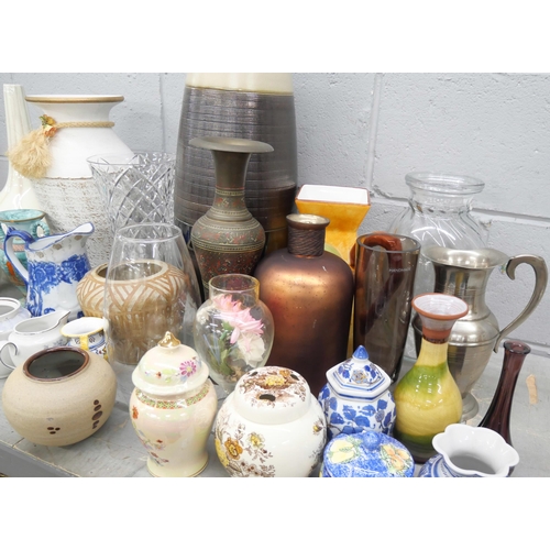 2301 - A collection of vases and jugs (30) **PLEASE NOTE THIS LOT IS NOT ELIGIBLE FOR IN-HOUSE POSTING AND ... 