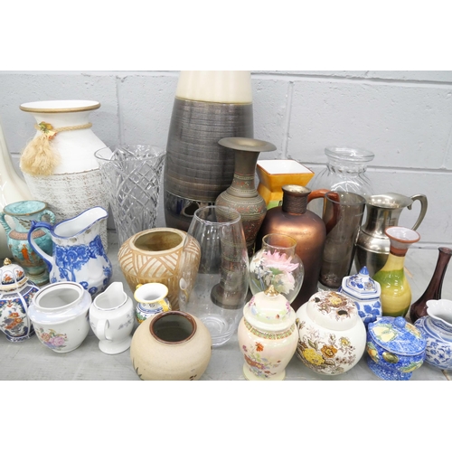 2301 - A collection of vases and jugs (30) **PLEASE NOTE THIS LOT IS NOT ELIGIBLE FOR IN-HOUSE POSTING AND ... 