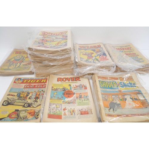 2308 - Comics; Victor, Shiver and Shake, The Rover Wizard and Dandy comics, 1970s and some 1980s, approxima... 