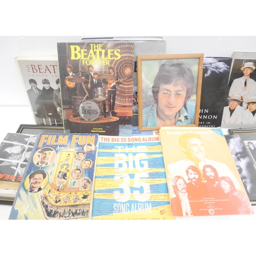 2316 - Beatles books, pictures, and a Reminiscing game **PLEASE NOTE THIS LOT IS NOT ELIGIBLE FOR IN-HOUSE ... 